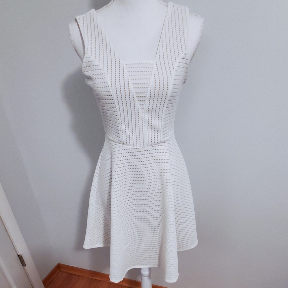 Wonderful White and Nude Dress